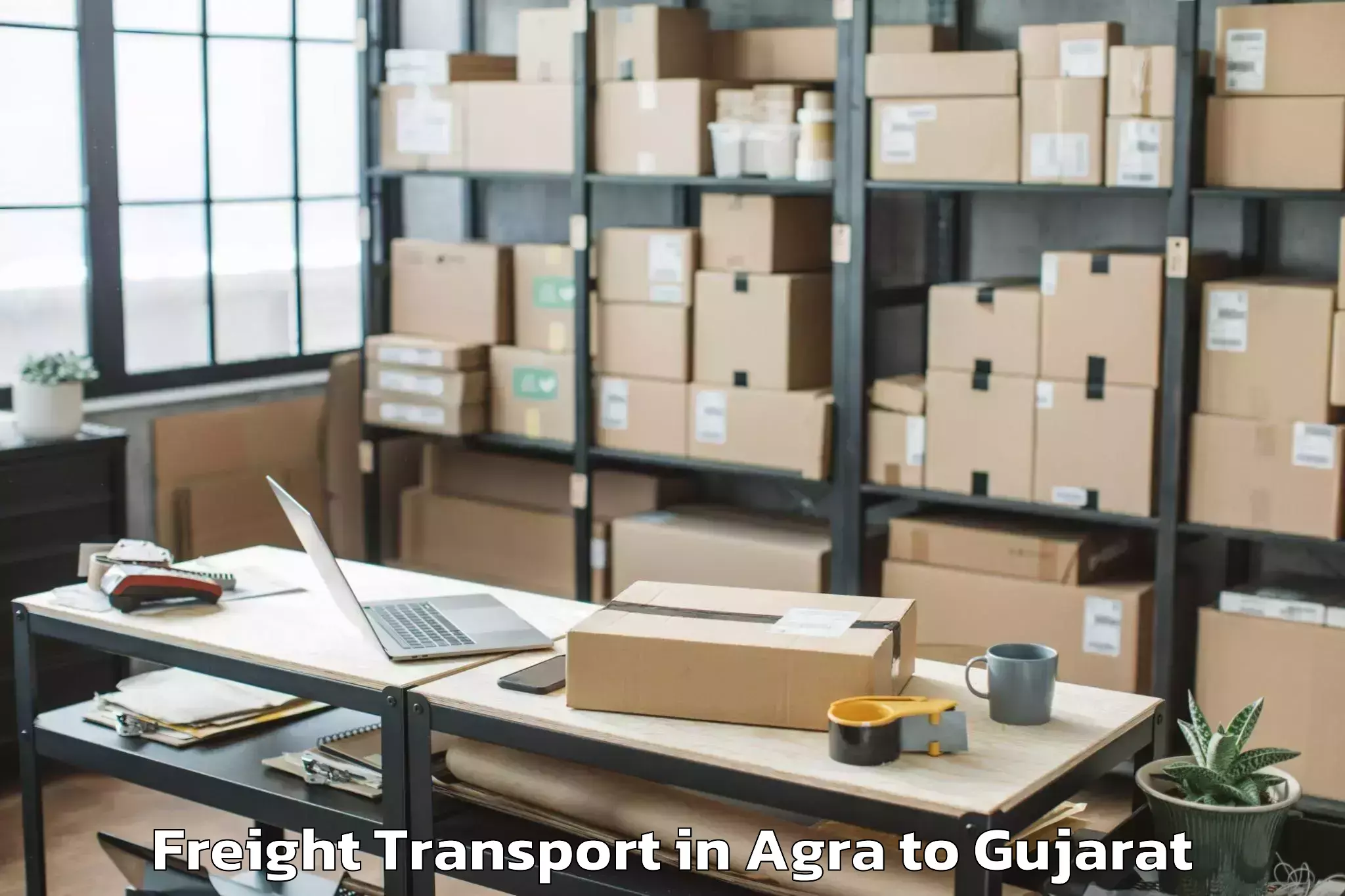 Easy Agra to Indus University Ahmedabad Freight Transport Booking